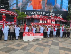 Bundaran HI Bergema Indonesia Raya, Sambut HUT ke-80 RI dengan Khidmat