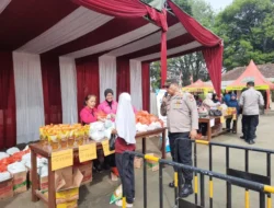 Polsek Cikarang Utara Gelar Bazar Gerakan Pangan Murah Sambut HUT RI Ke-80