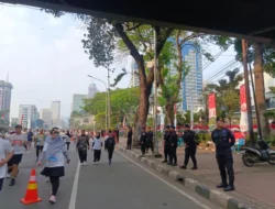 Brimob Polda Metro Jaya Turut Amankan Merdeka Run 8K di Depan Istana Negara