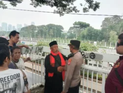 Kapolsek Kemayoran Imbau Massa Aksi di JPO DPR Tetap Tertib dan Damai