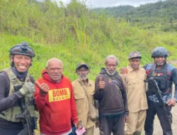 Ops Damai Cartenz Gelar Patroli dan Sambangi Warga di Distrik Okbape, Pegunungan Bintang