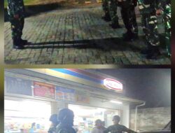 Koramil dan Polsek Pebayuran Sisir Titik Rawan