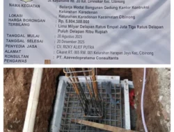 Pengecoran Pondasi Gedung Kantor Kelurahan Karadenan Diduga Gunakan Material Tidak Sesuai