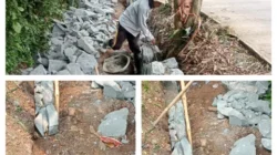 Tanpa Papan Informasi dan APD, Pekerjaan TPT di Tonjong Sarat Masalah