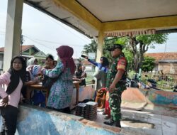 Babinsa Koramil 11/Pebayuran Dukung Kegiatan Posyandu Mawar V, Fokus Gizi Balita dan Ibu