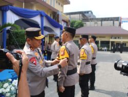 Kapolda Riau Pimpin Apel Launching PAMAPTA Polresta Pekanbaru