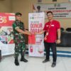 Kebersamaan TNI dan Rakyat Terlihat di Donor Darah Hari Jadi Desa Sumberurip