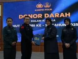Kabid Kesjas Korbrimob Polri Pimpin Kegiatan Donor Darah Peringati HUT Ke-54 KORPRI Polri Tahun 2025