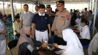 Sehat Bersama Polri, Warga Makmur Jaya Nikmati Layanan Kesehatan Gratis di Hari Jadi Humas Polri Ke-74