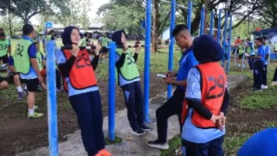 Jelang UKP Personel Lanud Sultan Hasanuddin Laksanakan Tes Samapta