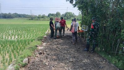 TMMD ke-126 Buka Akses Jalan Pertanian di Bekasi, Petani Kini Lebih Mudah Angkut Hasil Panen