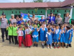 Lewat Program Green Policing, Polres Dumai Edukasi Cinta Lingkungan ke Siswa TK Victory