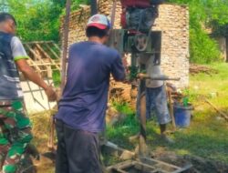 Satgas TMMD ke-126 Warga Gembira Sumur Bersih di Nagacipta Akhirnya Terbangun