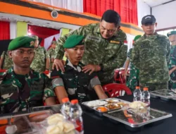 Panglima TNI Dampingi Menhan RI Kunjungi Yonif TP 823/Raja Wakaaka di Baubau