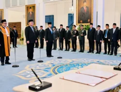 Panglima TNI Hadiri Pengucapan Sumpah Wakil Ketua MA dan Pelantikan Kepala serta Wakil Kepala BRIN di Istana Negara