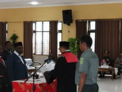 Kodim 1714/Puncak Jaya Hadiri Rapat Paripurna Istimewa Pelantikan Anggota DPRK Masa Jabatan 2024–2029