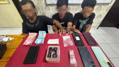 Sita 19,57 Gram Sabu, Satresnarkoba Polres Siak Gulung Bandar dan 2 Kurir di Benteng Hilir