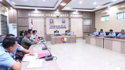 Danlanud Sultan Hasanuddin Pimpin Rakor UKP Dan TOA/TOD Periode April 2026