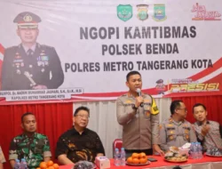 Kapolres Metro Tangerang Kota Gelar Ngopi Kamtibmas di Benda, Serap Aspirasi dan Ingatkan Orang Tua Awasi Anak