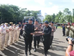 Brimob Metro Jaya Kunjungi Mako Korps Marinir dalam Rangka HUT ke-80 Marinir TNI AL