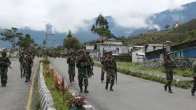 Konflik Perang Suku di Kabupaten Puncak Jaya Berhasil Diredam TNI Kodim 1714/Puncak Jaya