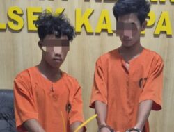 Polsek Kampar Kiri Tangkap 2 Pelaku Narkoba di Gunung Mulya