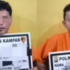 Satreskrim Polres Kampar Tangkap 2 Pelaku Curanmor di Desa Sei Jernih