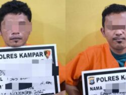 Satreskrim Polres Kampar Tangkap 2 Pelaku Curanmor di Desa Sei Jernih