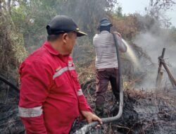 Karhutla di Kampar Nyaris Hanguskan Perumahan, Kapolres: Prioritaskan Keselamatan Warga