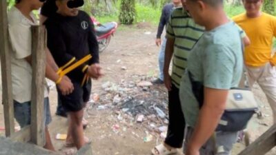 Sita Barang Bukti, Polsek Singingi Ringkus 2 Pengedar Narkoba di Logas Hilir