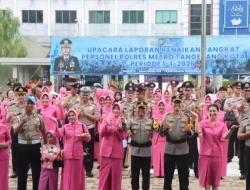158 Personel Polres Metro Tangerang Kota Naik Pangkat, Kapolres: Ini Amanah dan Tanggung Jawab