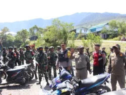 Prajurit Kodim 1714/PJ Bersama Polri Gelar Patroli, Pastikan Keamanan Jelang Perayaan Natal di Puncak Jaya