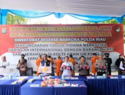 26,9 Kg Sabu Dimusnahkan Polda Riau, Jaringan Napi Pengendali Terbongkar