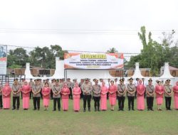 Kapolres Kampar Pimpin Sertijab Kabag Ops, Kabag Log, Kasat Samapta dan Kasat Binmas