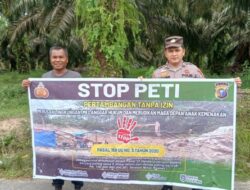 Polres Kuansing Serentak Gelar Sosialisasi Larangan PETI, Kapolres Tekankan Pentingnya Jaga Kelestarian Lingkungan