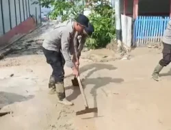 Hujan Lebat Picu Longsor di Agam, Polsek Tanjung Raya Siaga di Lokasi Bencana