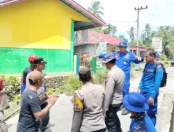 Tim SAR Korpolairud Bangun Jembatan Sementara di Korong Maranci, Padang Pariaman
