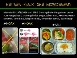 Menu MBG Hoaks, Lokasi Video Dipastikan Keliru