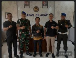 Lapas Cilacap – DenPOM TNI Diponegoro Sepakat Bersinergi Perkuat Pengamanan