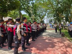 Polres Dumai Laksanakan Pengamanan Konser Kemanusiaan untuk Sumatera dan Palestina