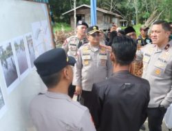 Wakapolda Riau Tinjau Lokasi Rencana Pembangunan Jembatan SDN 18 Semulut