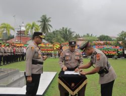 Kapolres Kampar Pimpin Sertijap Kapolsek Perhatian Raja