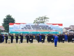 Kapolda Riau Lepas 250 Personel Satgas Bangun Jembatan Merah Putih Presisi