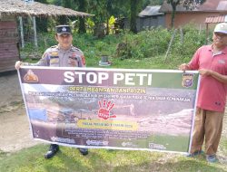 Cegah Kerusakan Lingkungan, Polsek Jajaran Polres Kuansing Turun Langsung Imbau Warga Stop PETI