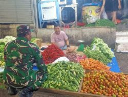 Harga Sembako Mulai Bergerak, Koramil 06 Setu Lakukan Pemantauan Pasar
