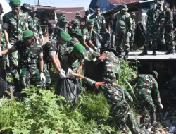 Kodim 1710/Mimika Gelar Aksi Bersih Pasar Sentral Timika