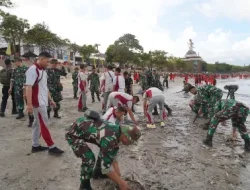 Nyatakan Perang Terhadap Sampah, TNI Bergerak Serentak Bersihkan Lingkungan