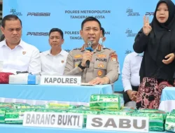 Polres Metro Tangerang Kota Bongkar 25 Kg Sabu Jaringan Internasional, Diselundupkan Pakai Alphard