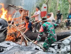 TNI Temukan dan Evakuasi Kecelakaan Pesawat Pelita Air di Pegunungan Krayan Timur, Kalimantan Utara