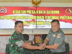Optimalkan Data Teritorial, Kodim 1710/Mimika Terima Tim Pulsaji Data Satkowil Pusterad